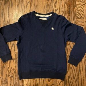 Abercrombie & Fitch Navy Blue Crewneck Sweater